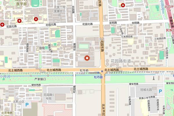 Map showing Xiang Bin Xuan (Huayuan Road) in Beijing
