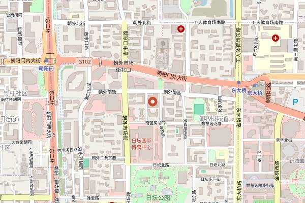 Map showing Gung Ho! Pizza (Sanlitun) in Beijing