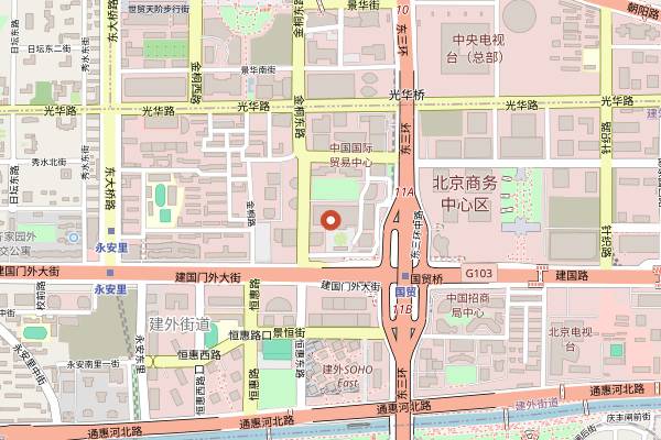 Map showing Giada Garden in Beijing