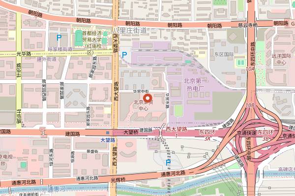 Map showing Jingji in Beijing