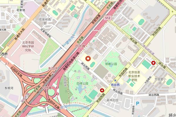 Map showing La Chansonnière in Beijing