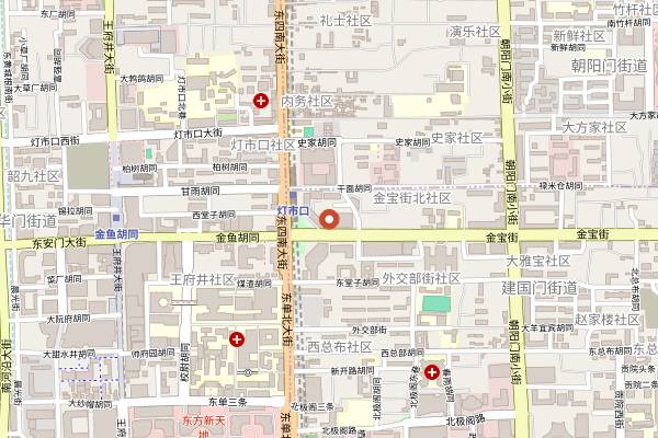 Map showing Lei Garden (Jinbao Tower) in Beijing