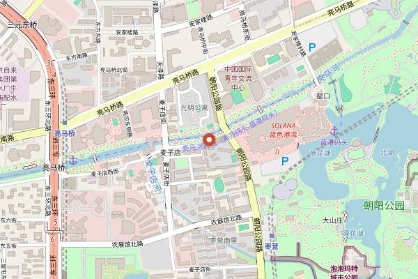 Map showing Les Morilles in Beijing