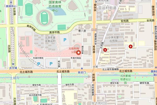 Map showing Lu Style (Anding Road) in Beijing