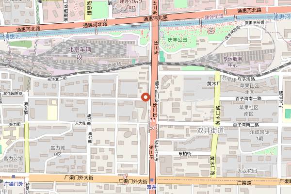 Map showing Poetry Wine (Dongsanhuan Middle Road) in Beijing