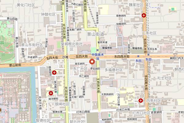 Map showing Rive Gauche in Beijing