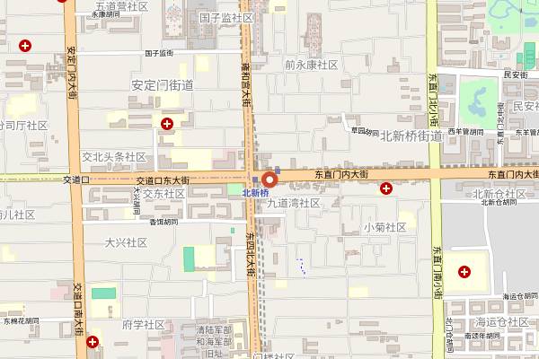 Map showing Hu Da Restaurant (Huda, Guijie Flagship) in Beijing