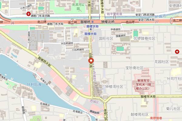 Map showing MOONEE in Beijing