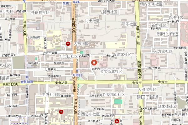 Map showing Brasserie 1893 in Beijing