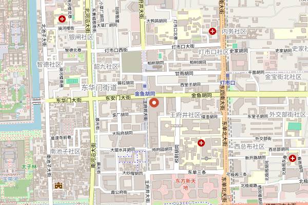 Map showing Donglaishun (Beijing APM) in Beijing