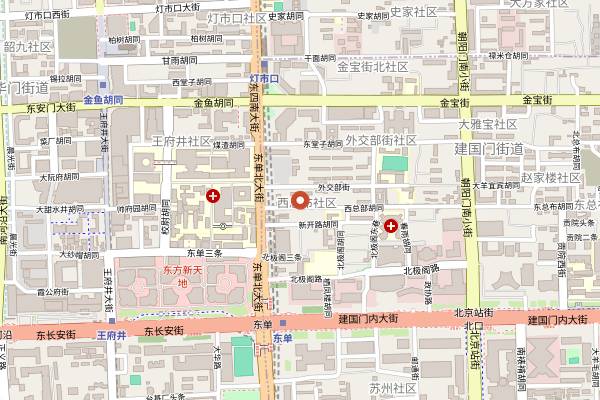 Map showing Duck de Chine (1949) in Beijing