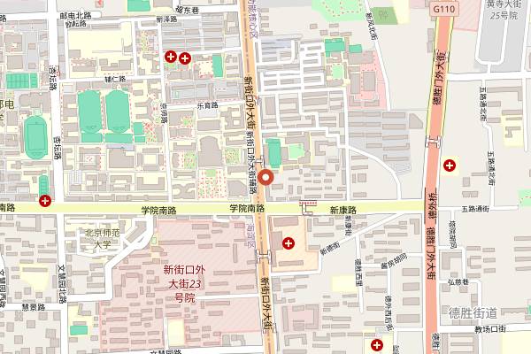 Map showing Tong Chun Yuan in Beijing