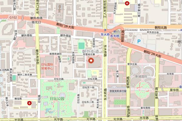 Map showing Xin Ming Yuen in Beijing