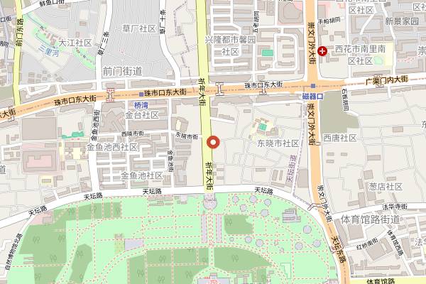 Map showing Yin San Douzhi (Dongxiaoshi Street) in Beijing