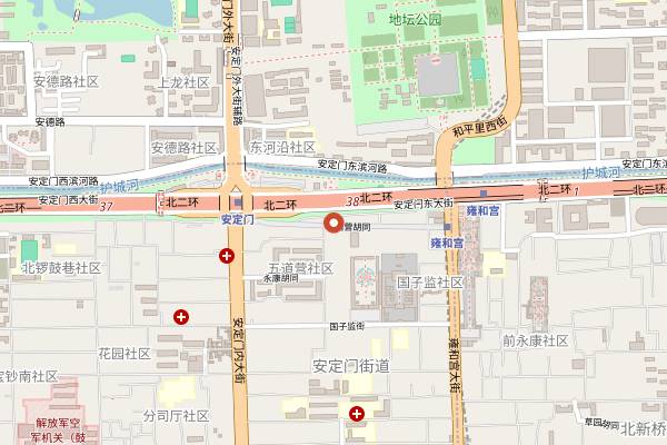 Map showing DIO'S WINE ROOF in Beijing