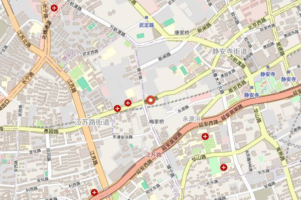 Map showing Money Shops in Shanghai