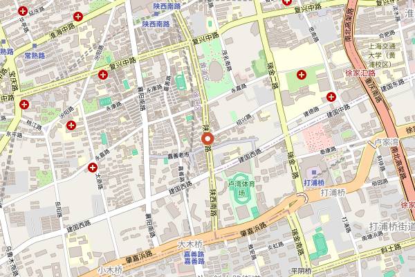 Map showing Gallows Humor in Shanghai