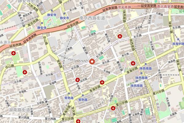 Map showing Laizhou Bar in Shanghai