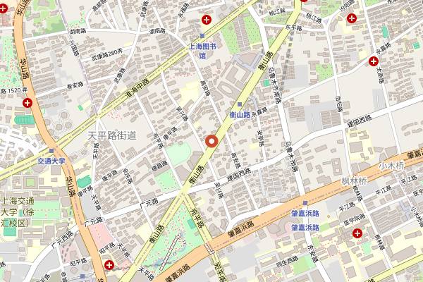 Map showing The Union Trading Company in Shanghai