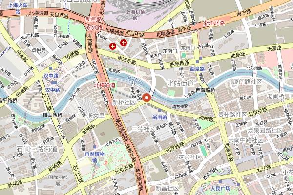 Map showing Mingri Brewing in Shanghai