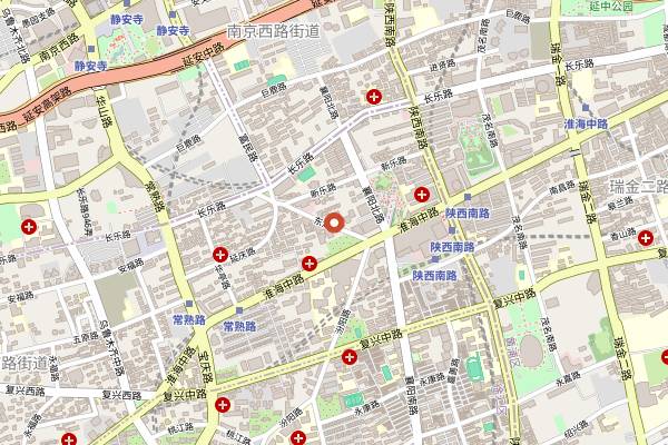 Map showing Shanghai Brewery in Shanghai