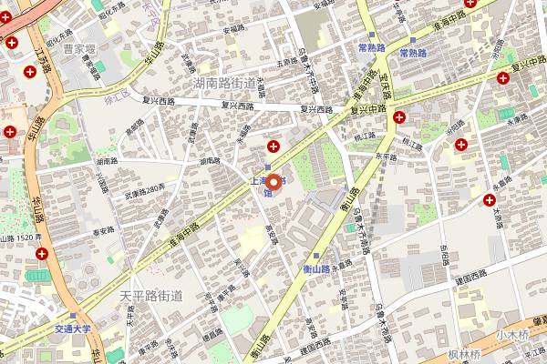 Map showing Cuivre in Shanghai