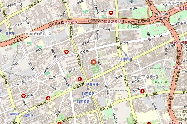 Map showing Highline in Shanghai
