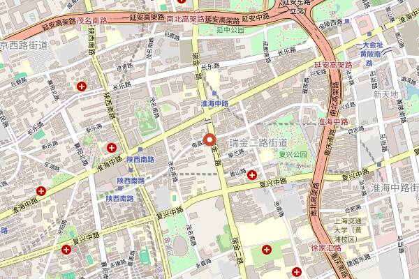 Map showing Kyu Hai in Shanghai