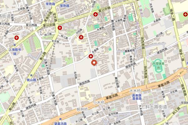 Map showing 3½ Coffee in Shanghai
