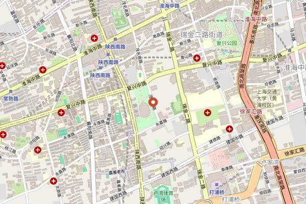 Map showing Di Shui Dong in Shanghai