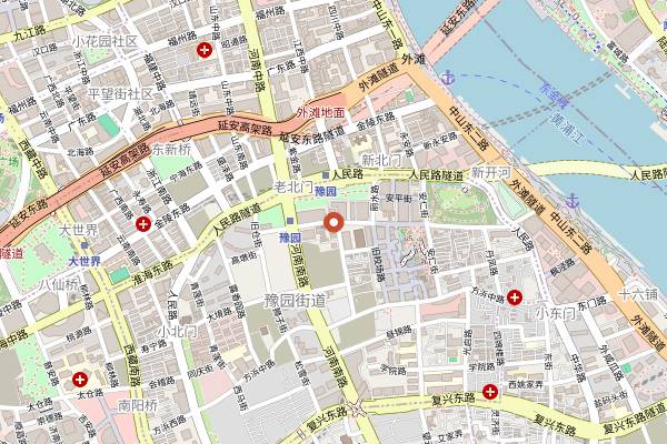 Map showing Shanghai Old Restaurant in Shanghai