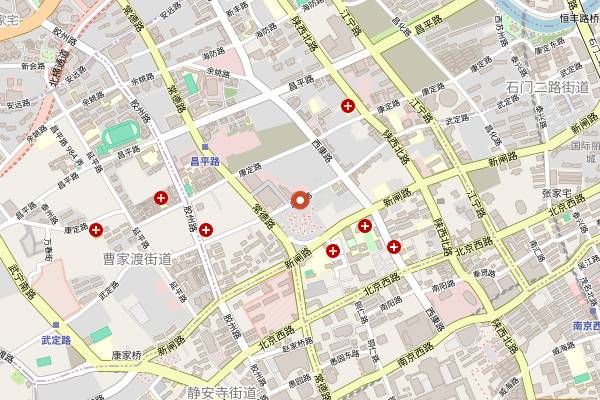 Map showing Smokin' Hog in Shanghai