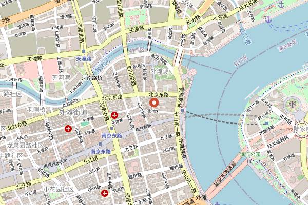 Map showing % Arabica Shanghai Roastery in Shanghai
