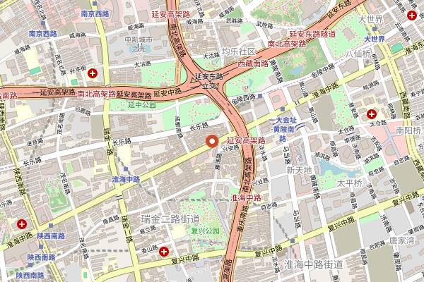 Map showing Ding Te Le in Shanghai