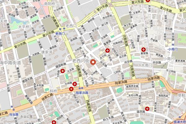 Map showing Er Guang Wonton in Shanghai