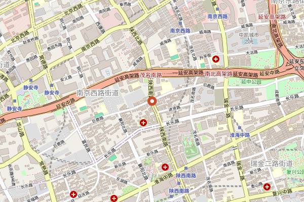 Map showing Sake Ichi Oden in Shanghai