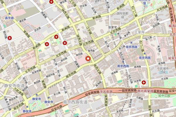 Map showing Blossom in Shanghai