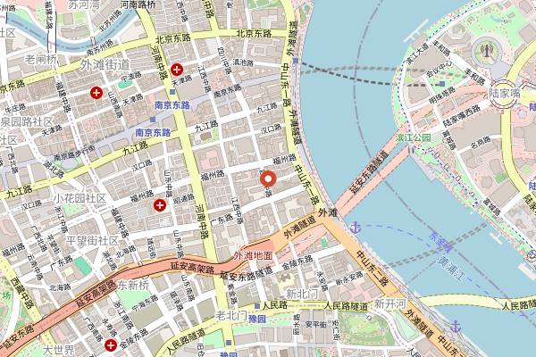Map showing Da Hu Chun in Shanghai