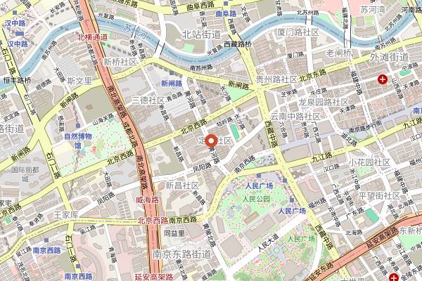Map showing Jia Jia Tang Bao in Shanghai