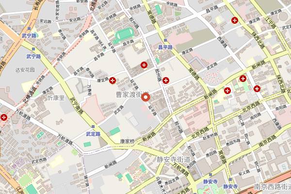 Map showing Jingmei Wuxi Noodles in Shanghai