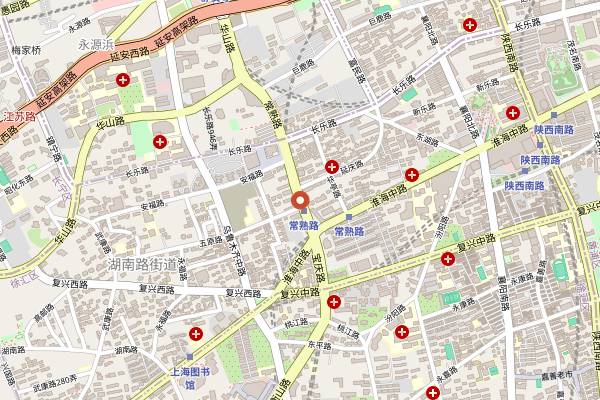 Map showing Xibo Restaurant & Bar in Shanghai