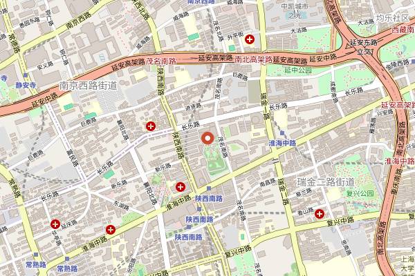 Map showing Yamazato in Shanghai