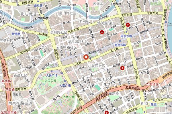 Map showing Shu Cai Ji in Shanghai