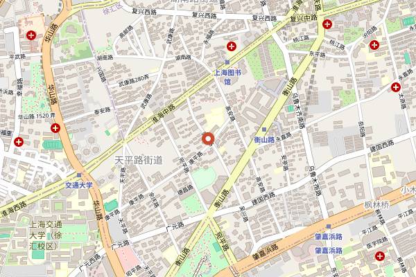 Map showing Yatai Ramen in Shanghai