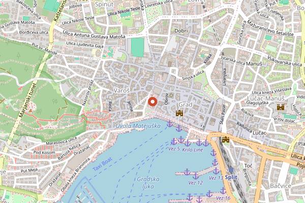Map showing Taste of Split in Split