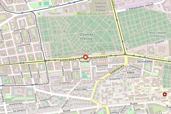Map showing BeerGeek Bar in Prague