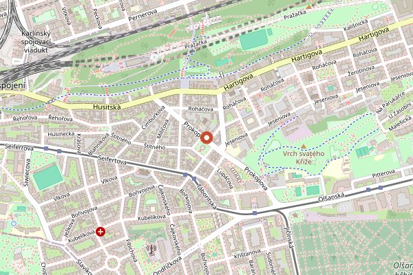 Map showing Candycane Coffee in Prague