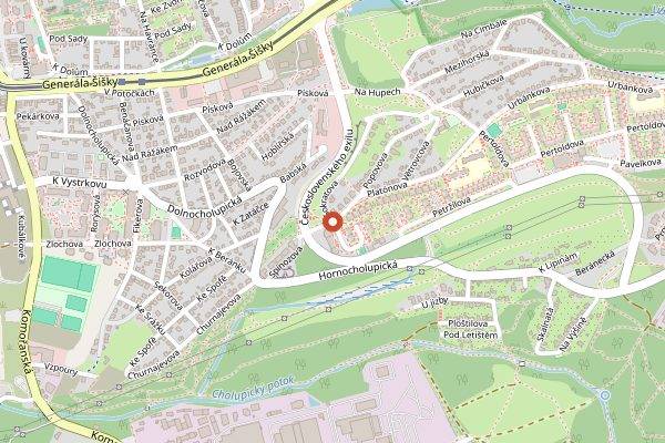 Map showing Laboratorio in Prague