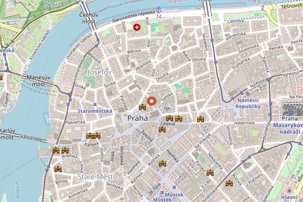 Map showing Maitrea in Prague