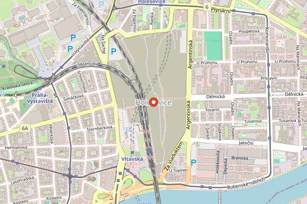Map showing Prague Coffee Festival in Prague